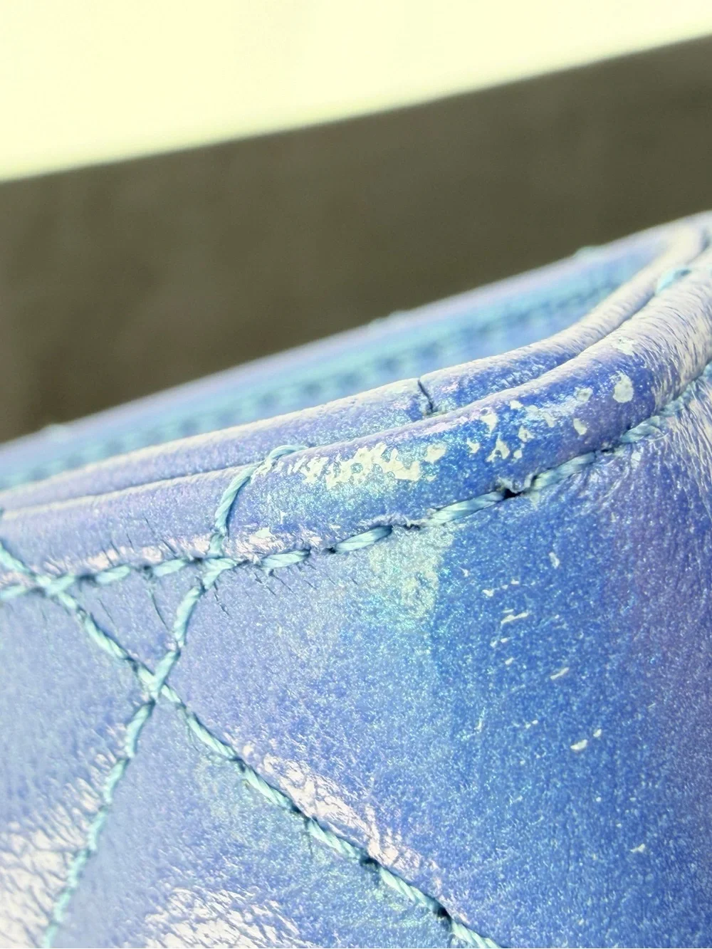 Chanel Evening by the Sea Blue Quilted Clutch Bag